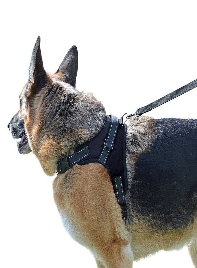 Smart Pups Comfort Step in Dog Harness Easy to Put on Small Dog Harness Choke Free Adjustable Pet Vest No Pull Outdoor Sport Vest Harness Reflective Soft Padded Vest -Large(Colour May Vary)Black 1 pcs - Image 4